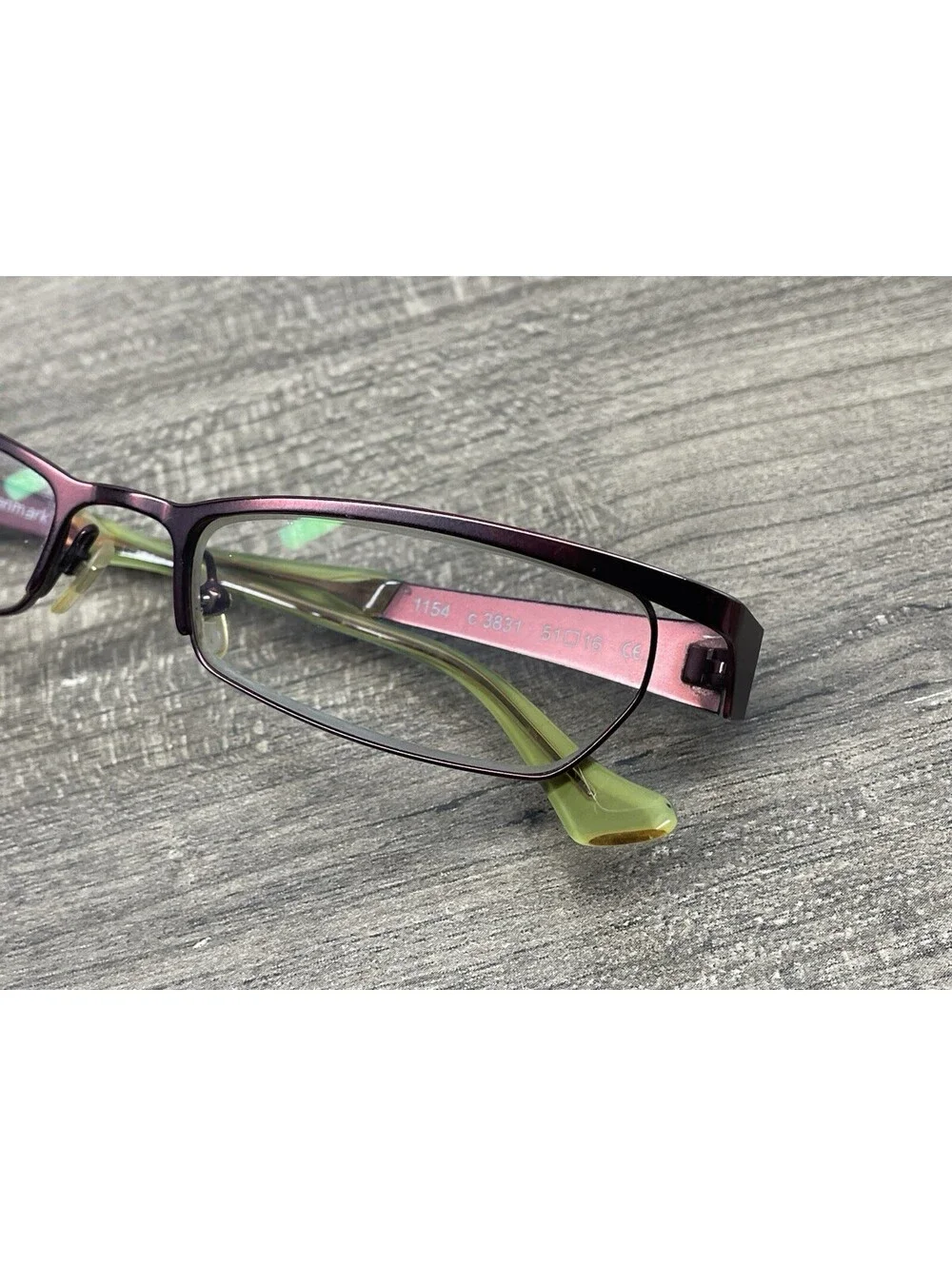 PRODESIGN Denmark 1154 Eyeglasses Frame c.3831 Red Purple 51[]16 Frames + Case